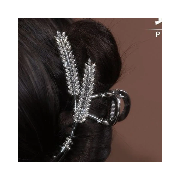 小众合金发饰 【高穗】浪漫气质精致优雅抓夹简约轻奢头饰个性镶钻
