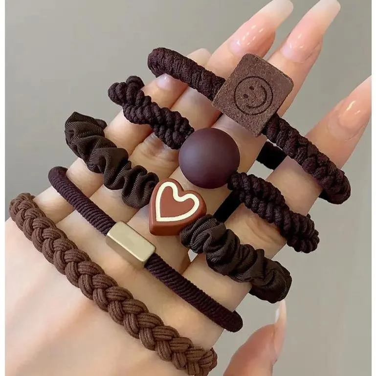 可爱头绳橡皮筋百搭成人女韩版扎头发简约气质高弹力耐用发绳森系