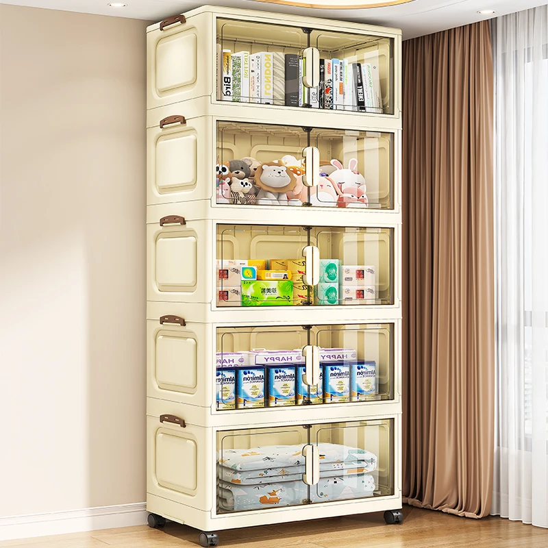 【70面宽】居家好物美拉德风双开门可折叠收纳柜杂物整理收纳柜HQ0