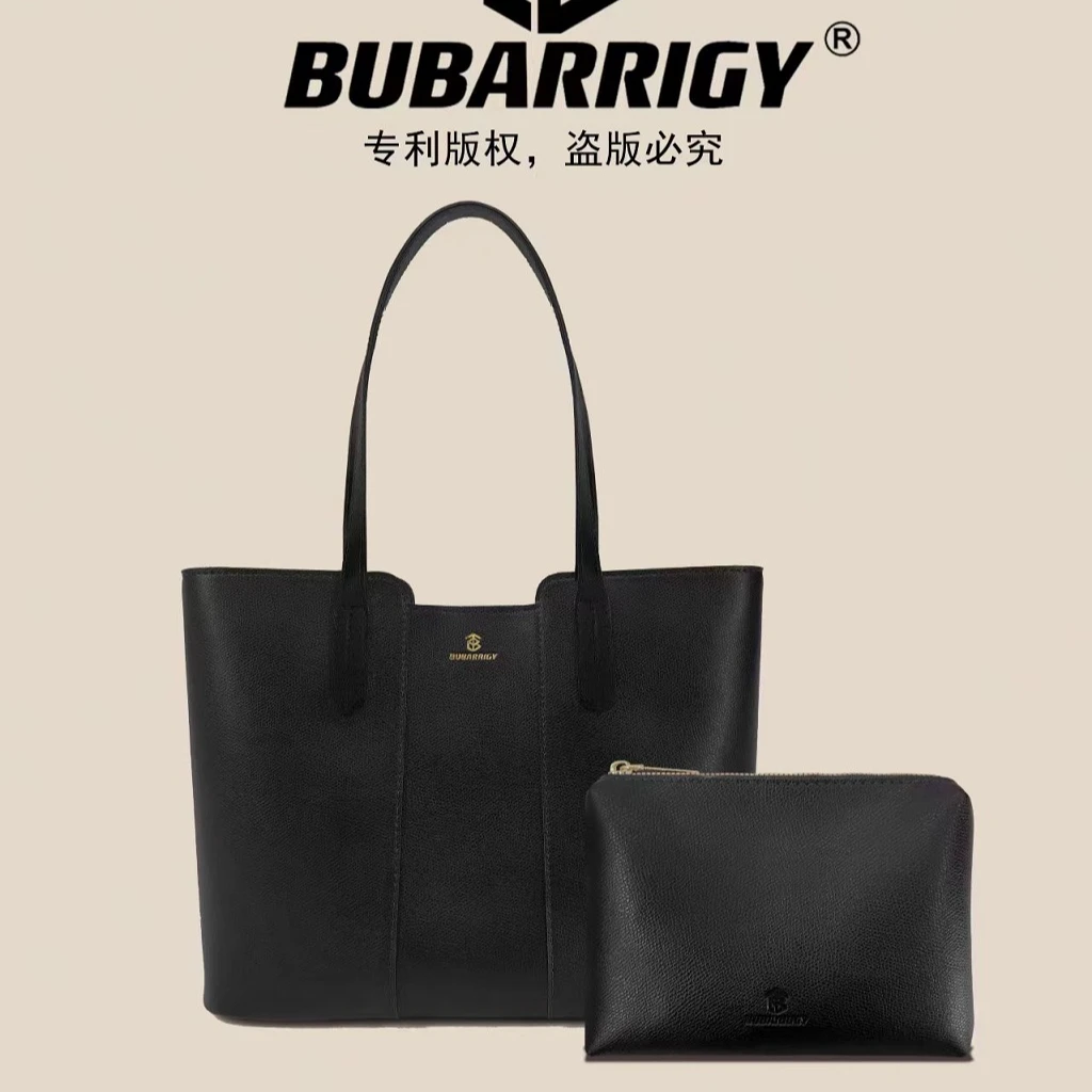 【32*11*26】大包送小包新款单肩复古简约大容量子母托特包-1102黑