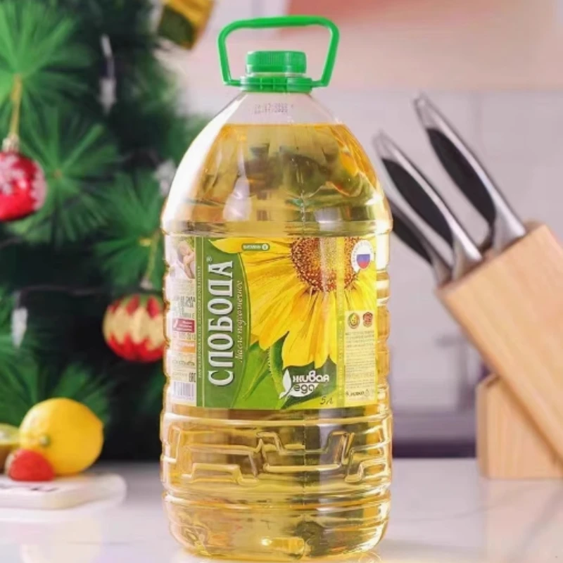 俄罗斯进口斯洛博达葵花籽油炒菜油5升