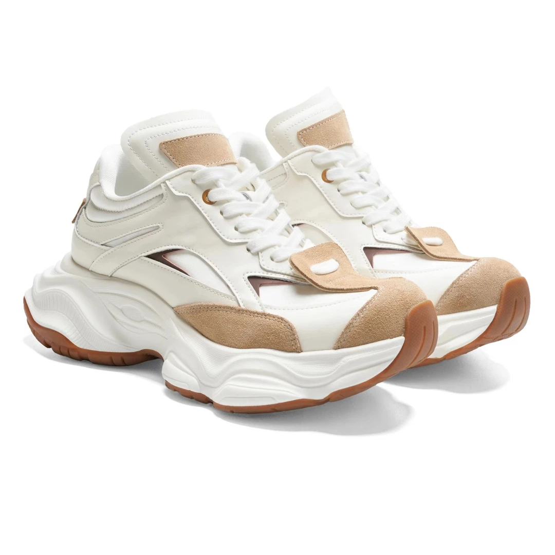 SGIRL TWTW厚底显瘦防滑老爹鞋女2025新款小众透气系带时尚休闲鞋