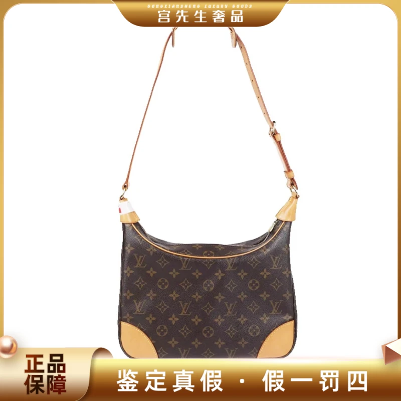 99新 LouisVuitton/路易威登 经典老花中古包 小牛角
