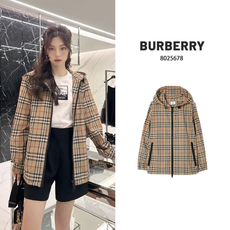 全新未使用 BURBERRY/博柏利 Q现货休闲运动连帽夹克外套 8025678