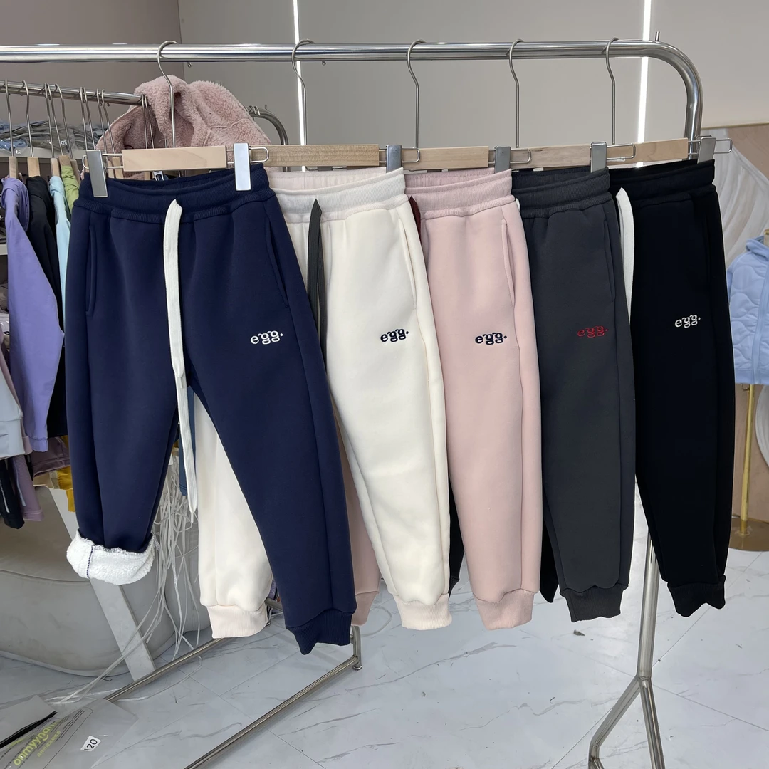 【EGG】秋冬新款韩版鸡蛋家儿童棉裤宽松休闲保暖舒适防风儿童卫裤