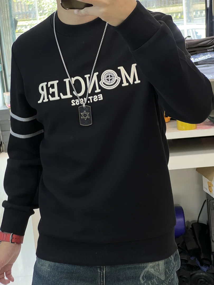 2024冬季新款字母刺绣圆领（加绒）卫衣2862