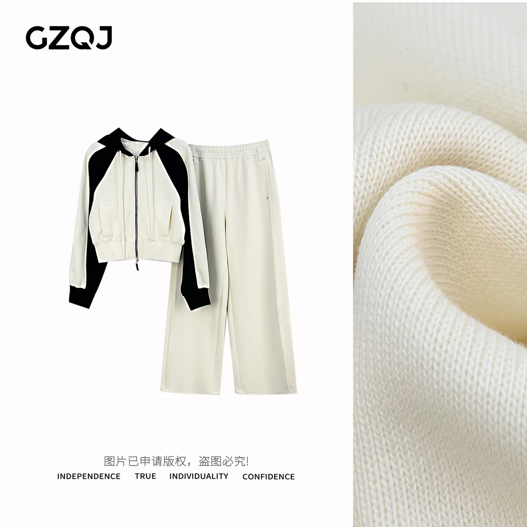 GZQJ【出游套装】小众设计感时尚百搭拼色轻奢休闲套装20604-20606