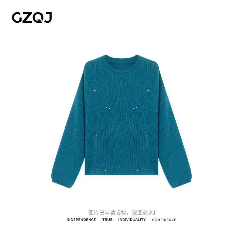 老琴私服【浪漫幻想】设计感时尚圆领新款秋冬百搭套头毛衣女3836