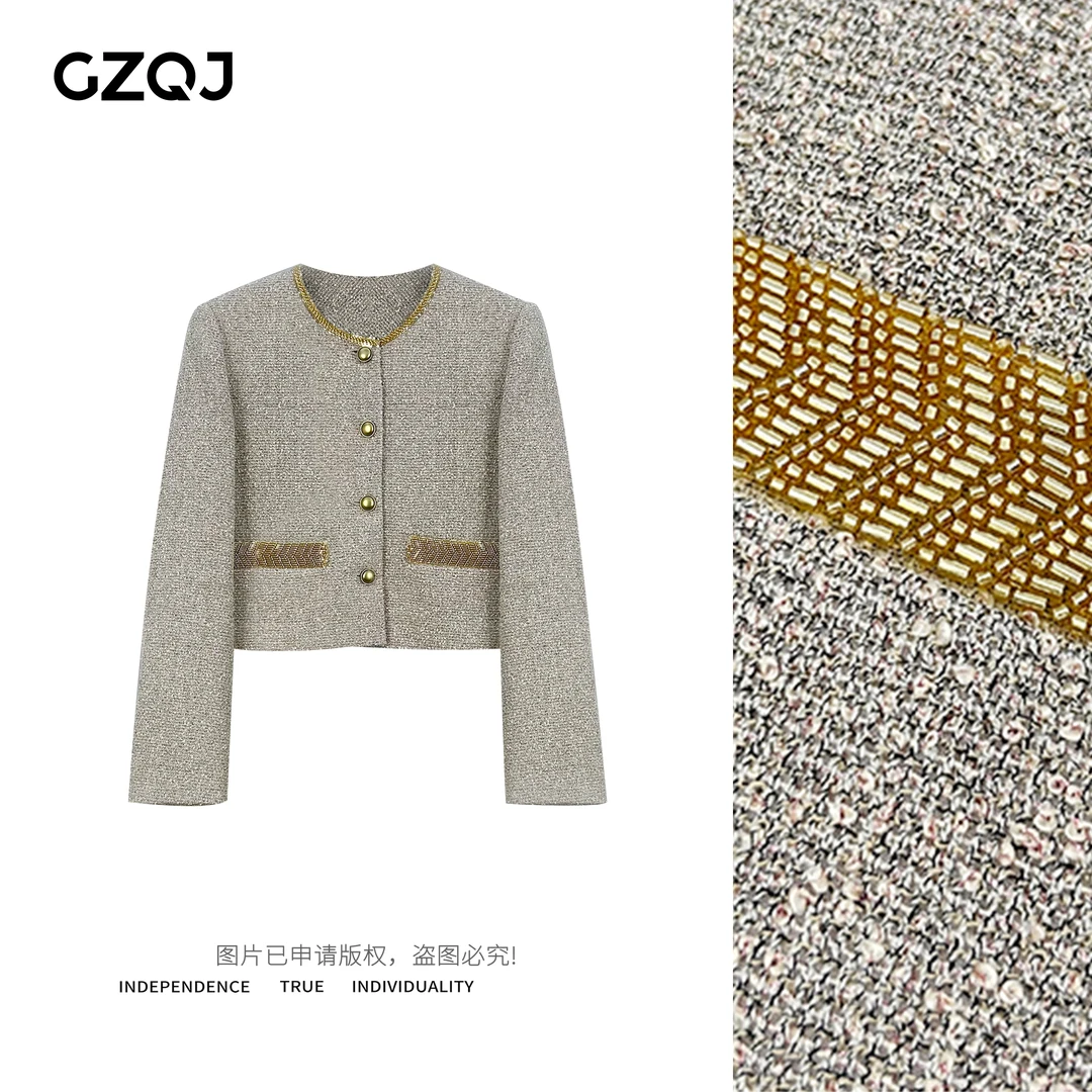 老琴私服 【迷雾】设计感时尚气质轻奢小香风外套 34130