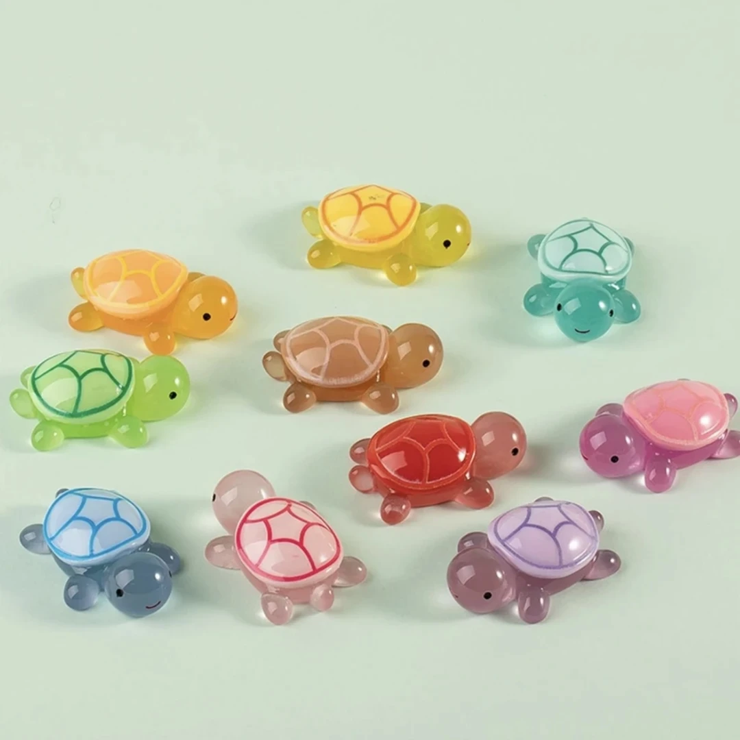 【回家拆】树脂mini可爱微景观夜光乌龟创意手工DIY饰品摆件动物