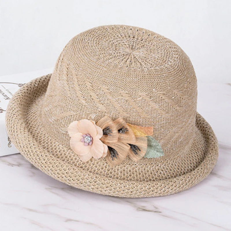 春夏中老年帽子女中年妈妈时装布帽春秋天遮阳老人帽奶奶婆婆凉帽