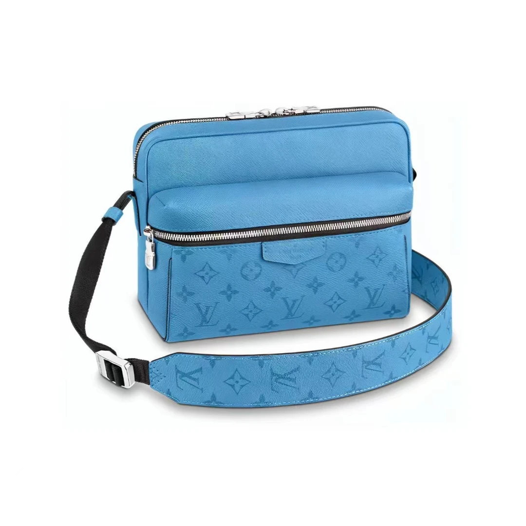 99新 LouisVuitton/路易威登 outdoor牛仔蓝男士单肩斜挎包