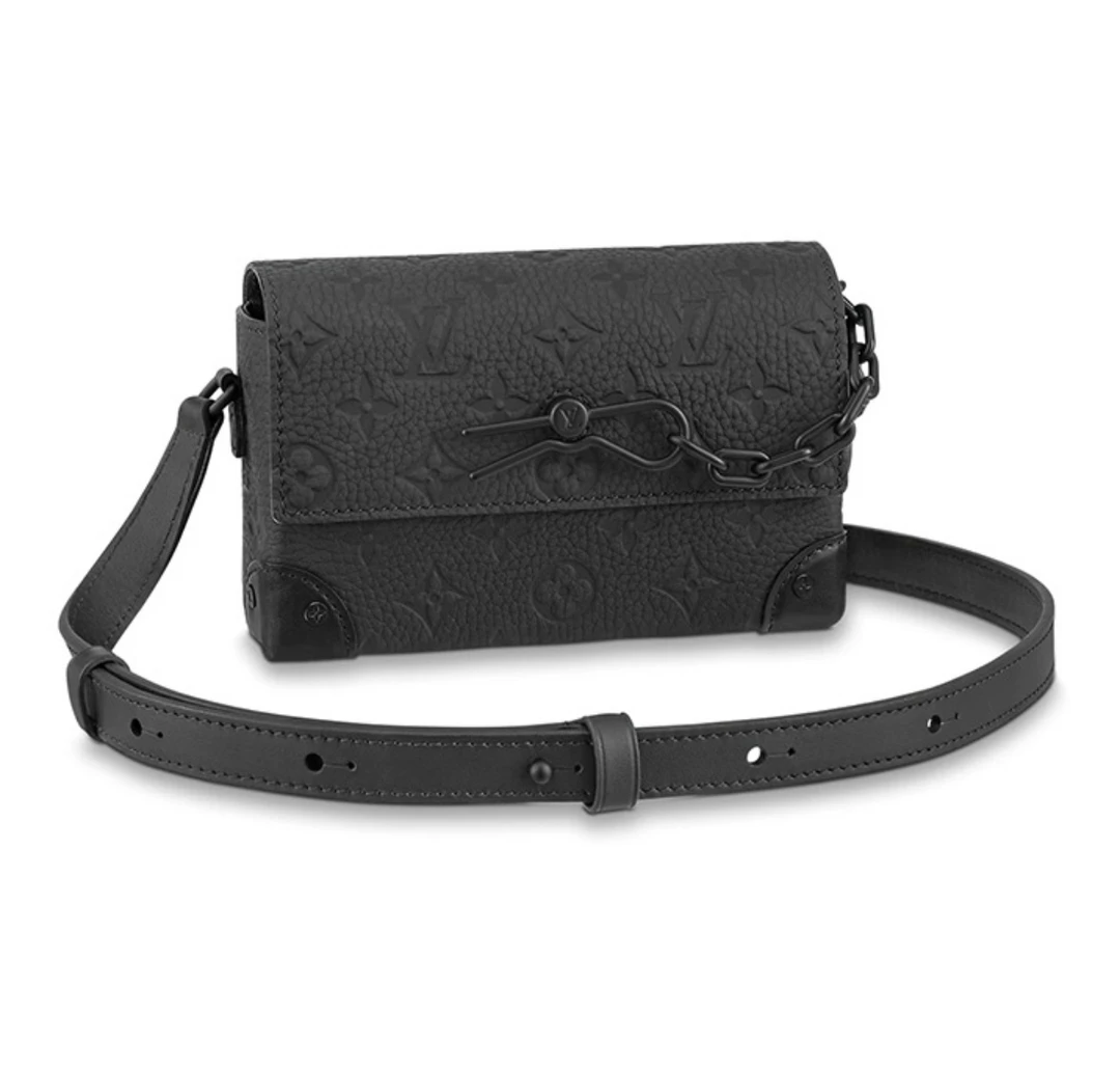 99新 LouisVuitton/路易威登 steamer压纹盒子包斜挎包