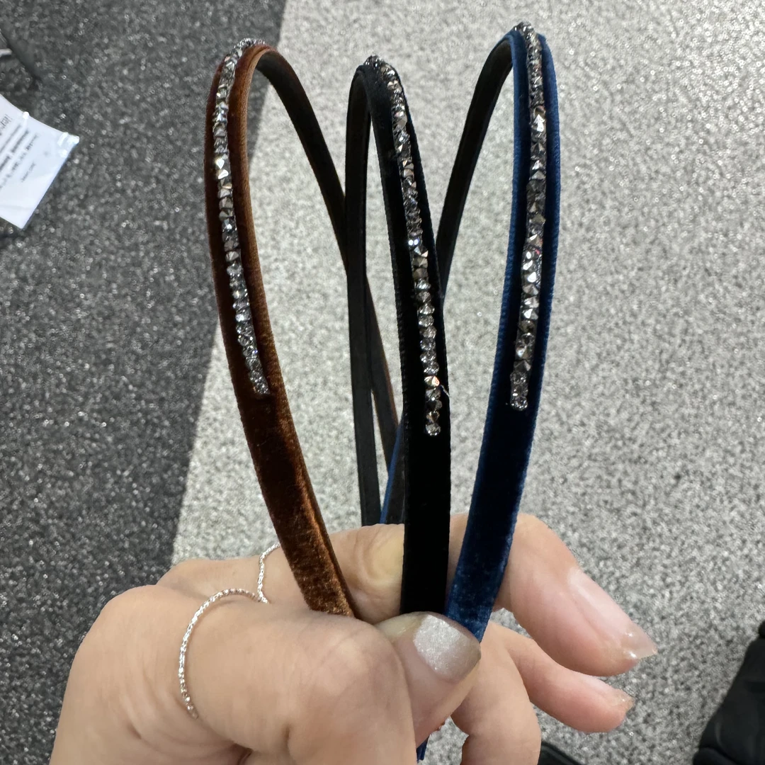 韩国飞3-4天丝绒亮闪闪发箍