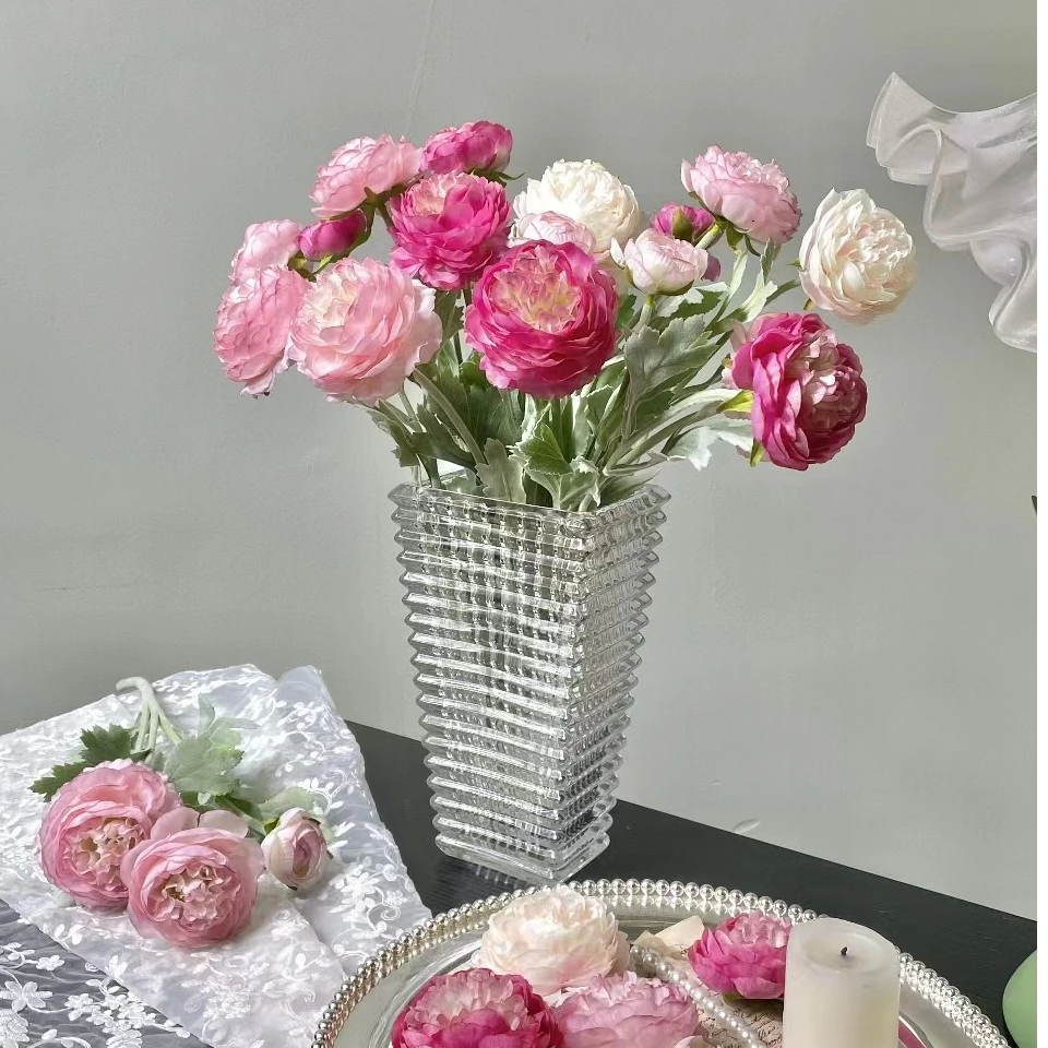 千姿美人露莲|高品质露莲玫瑰仿真花摆件客厅茶几餐桌花装饰花
