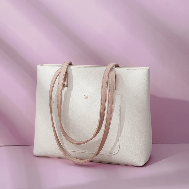 高质感大容量包包女2024新款时尚潮单肩腋下包小众百搭通勤托特包