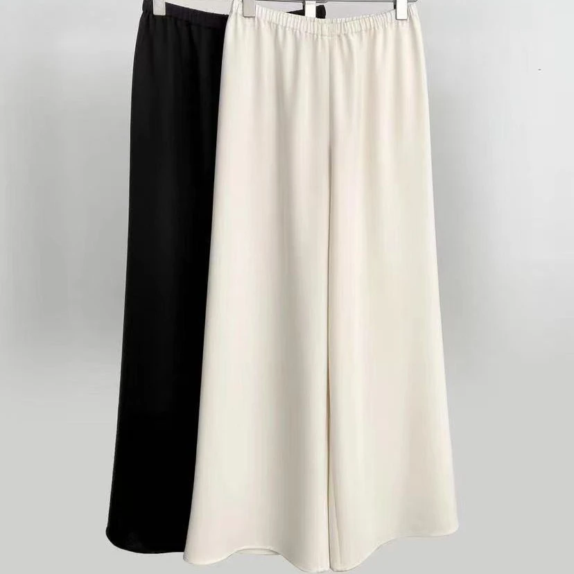 晶哥鱼鱼  两色醋酸空调神裤休闲裤 M23KZ009