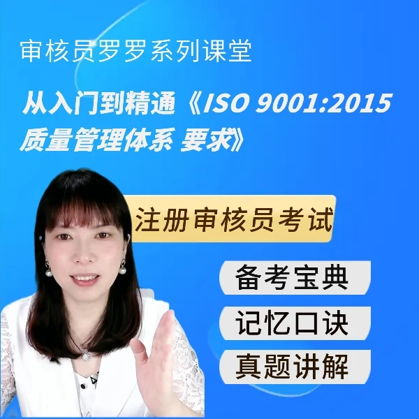 从入门到精通ISO 9001:2015 质量管理体系 要求（注册审核员）