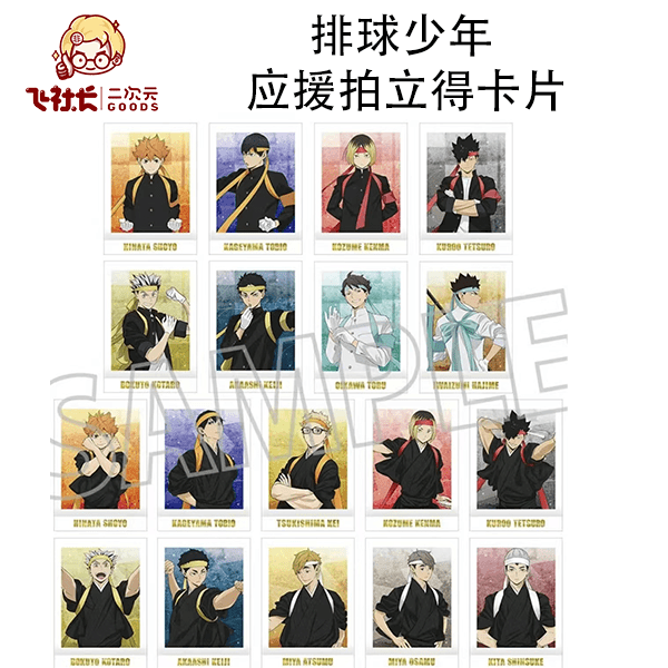 【拆盒】排球少年 应援拍立得卡片
