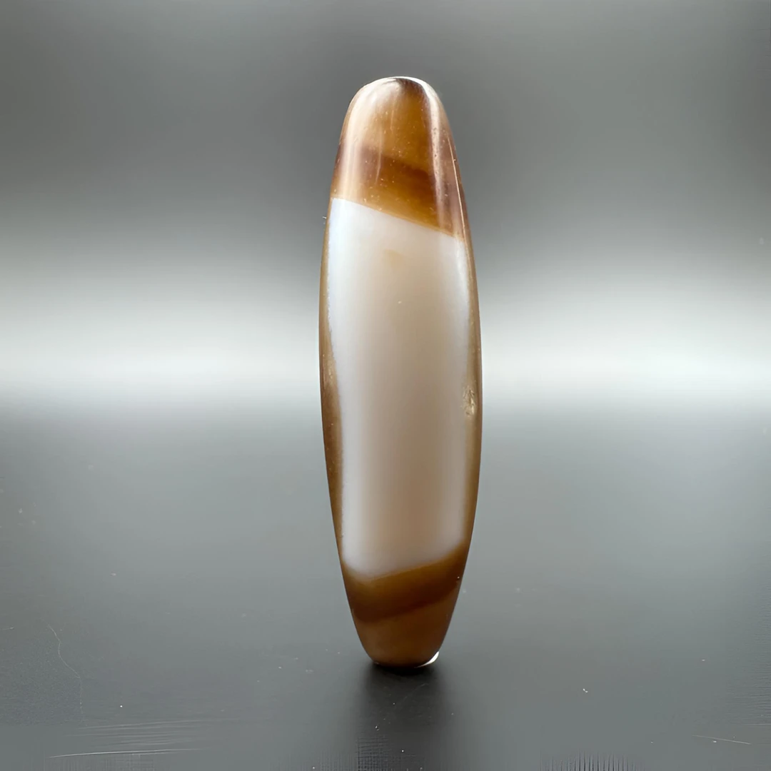 做旧仿古玛瑙 天圆地方 方眼瓷白吊坠锁骨链