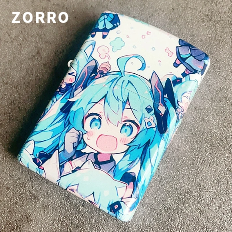 ZORRO打火机正版潮玩初音未来官方正品彩印防风赠礼时尚女士可爱