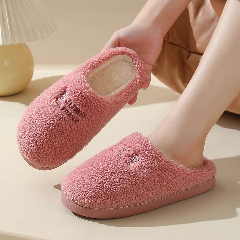 大嘴猴棉拖鞋情侣居家毛绒保暖拖鞋PVC底