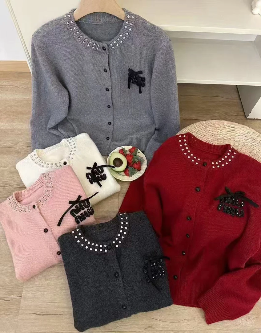 蝴蝶蝴蝶结女毛针织衫通勤