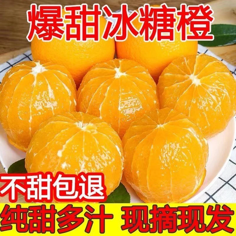麻阳冰糖橙现发新鲜当季水果3-9斤农家橙冰糖橙麻阳特产整箱包邮