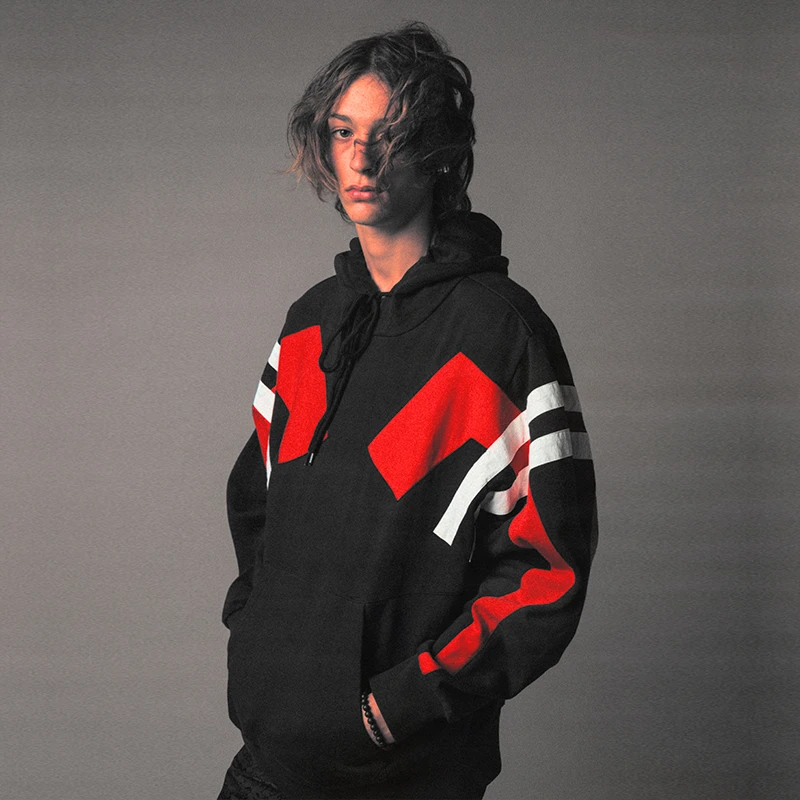Umbro/茵宝 X Egonlab联名连帽卫衣撞色百搭男款运动套头长袖上衣