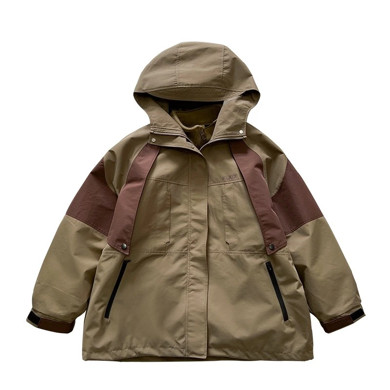 Y7354男童三合一外套内胆可拆卸单穿亲子棉服