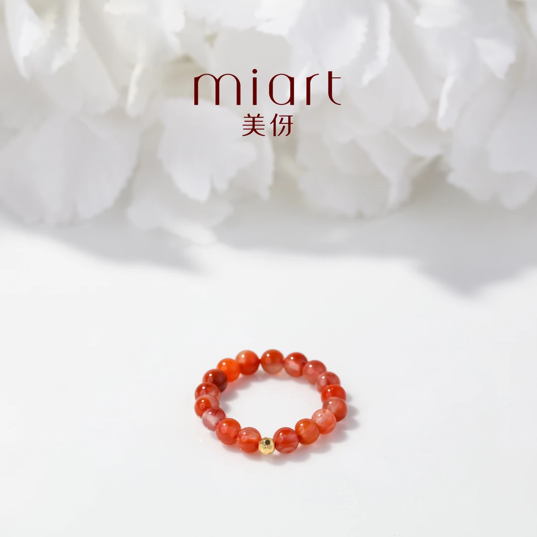 美伢【红莲】0.4南红+18k戒指QT62407014