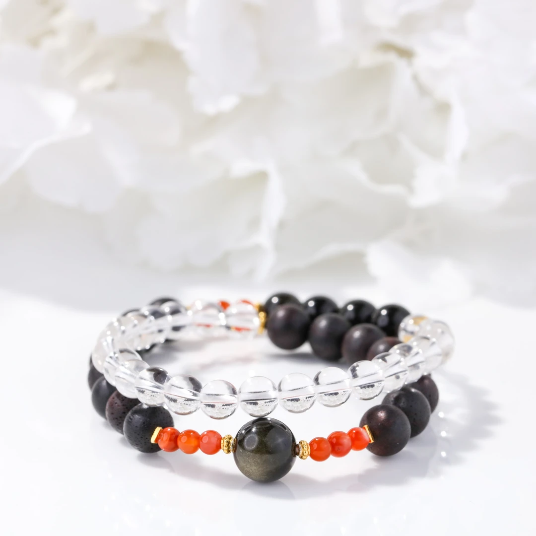 美伢8mm降真香双圈手串【弄潮儿】JZX62407001