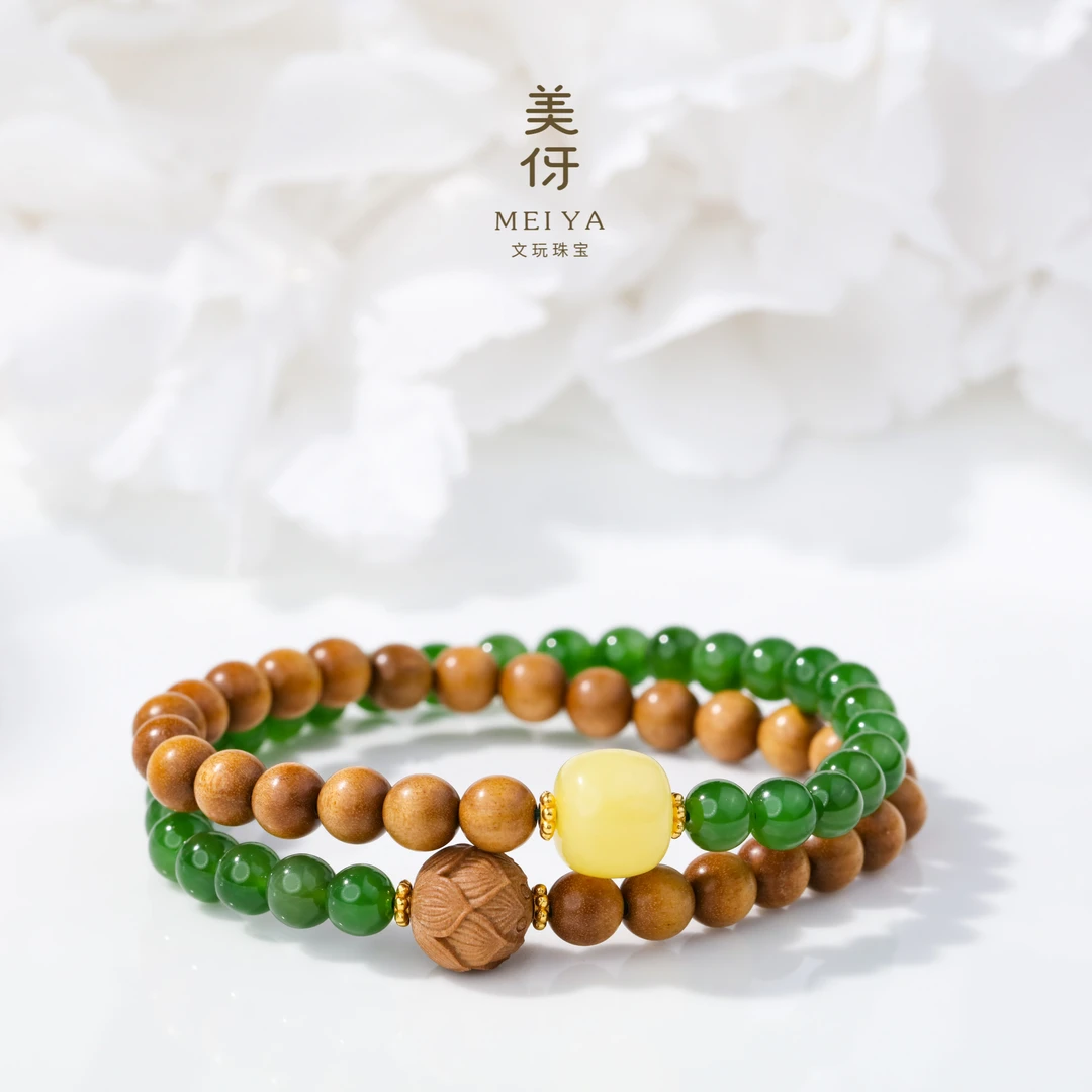 美伢【春江水】6mm老山檀  手串两圈款 LST24SL0004J