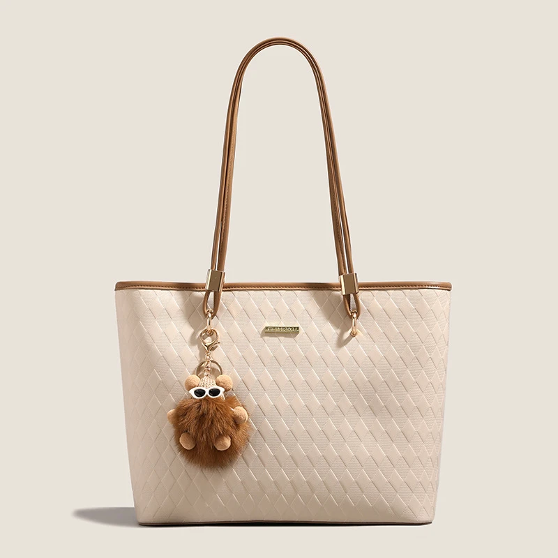 网红百搭2024新款原创大容量托特包大学生上课通勤手提腋下单肩包