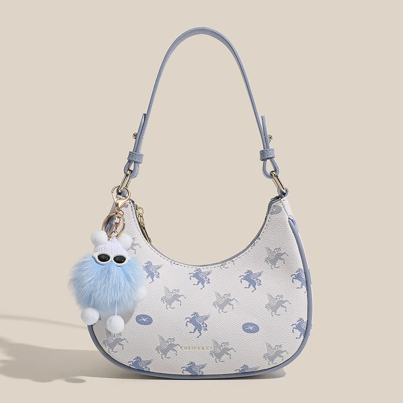 网红百搭原创腋下包2024新款春夏法棍包小众月牙包高级感单肩挎包