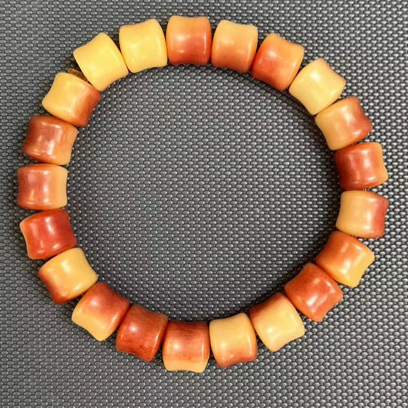 非金属珐琅手链 拼色呼呼竹节手链