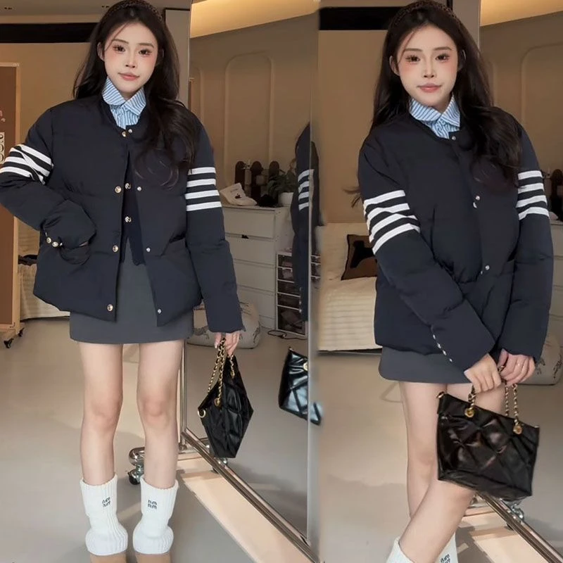 初中生女冬装少女学生棉服外套女冬季新款保暖加厚小个子棉衣洋气