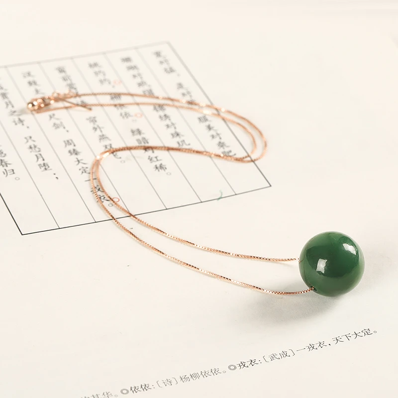 和田碧玉转运珠幸运珠和田玉多样性发货美好质地细腻佩戴简单