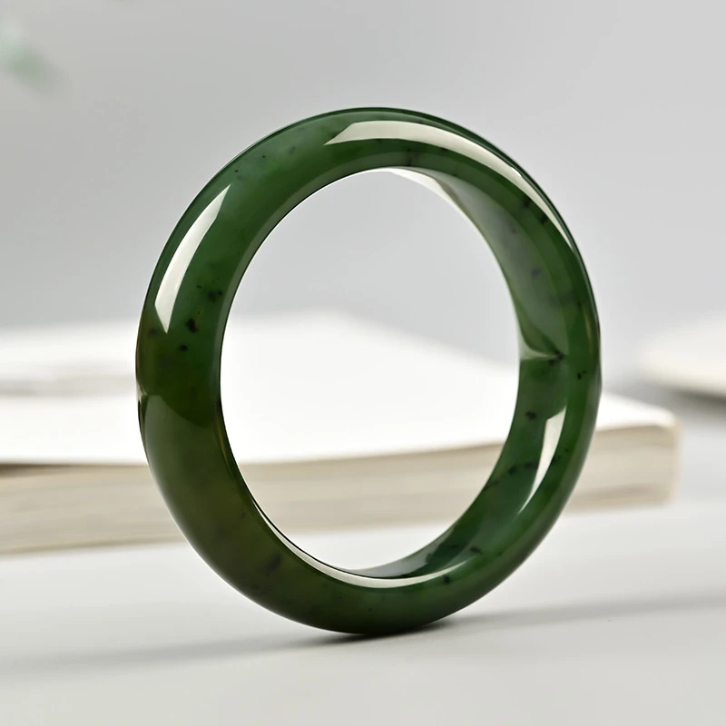 梵姿和田玉碧玉手镯多样性发货碧玉平安镯断码手镯(有瑕疵)玉质