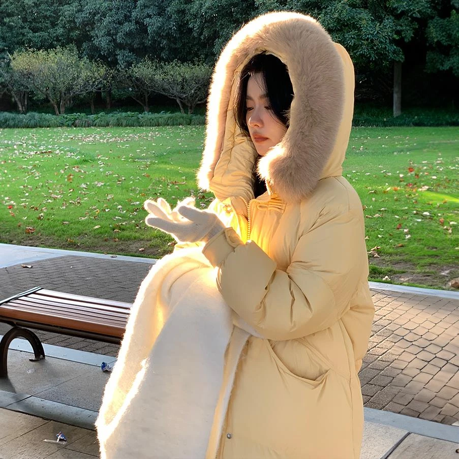 【小扬哥推荐】羽绒服2023年女款新款爆款中长款高级感大毛领时尚