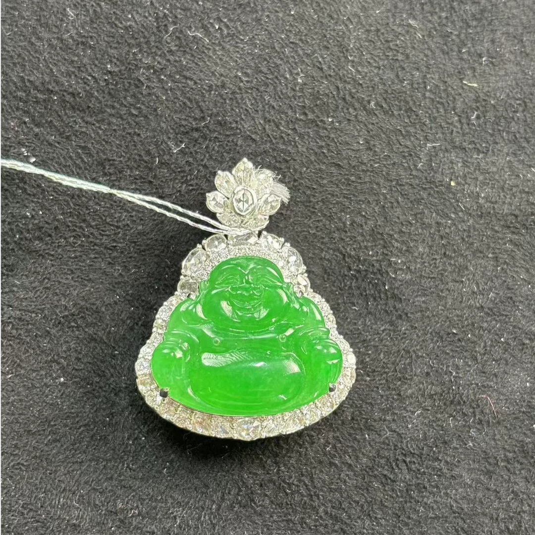 翡翠佛公吊坠（权老板直播链接）