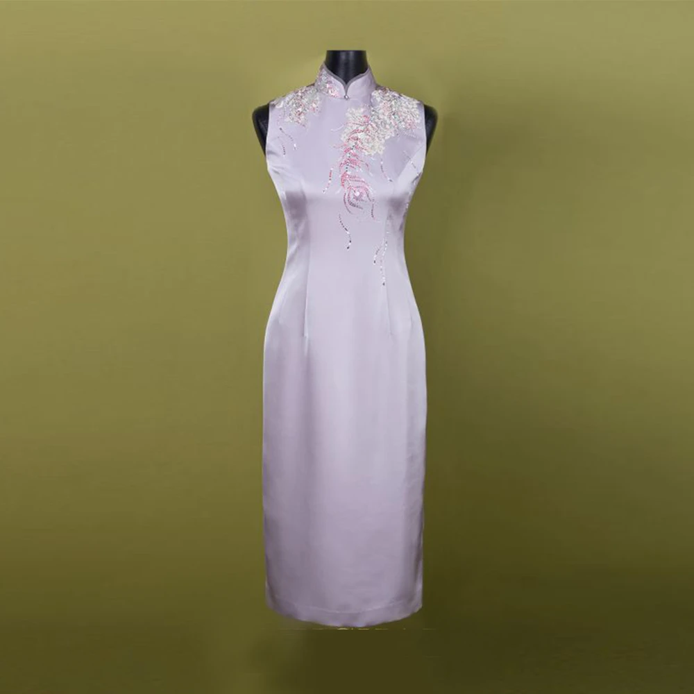 庄容 【若羽水晶】旗袍修身女装新中式旗袍【品牌5999】G22C0CMA05