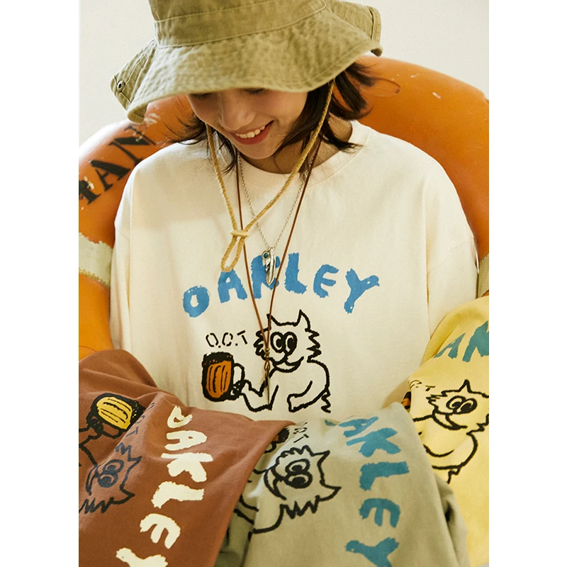 章鱼家【原创美式】啤酒猫t恤休闲打底短袖夏日穿搭octopusme