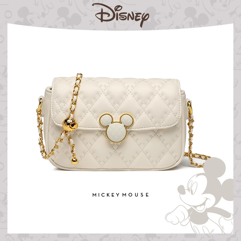 Disney/迪士尼米奇菱格小金球链条百搭小方包