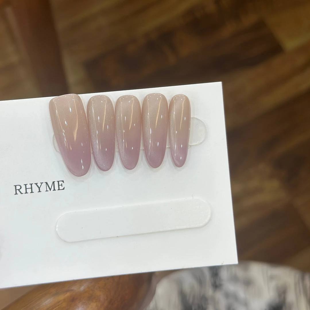 559幻紫猫眼手工定制穿戴甲美甲成品美甲贴片10片