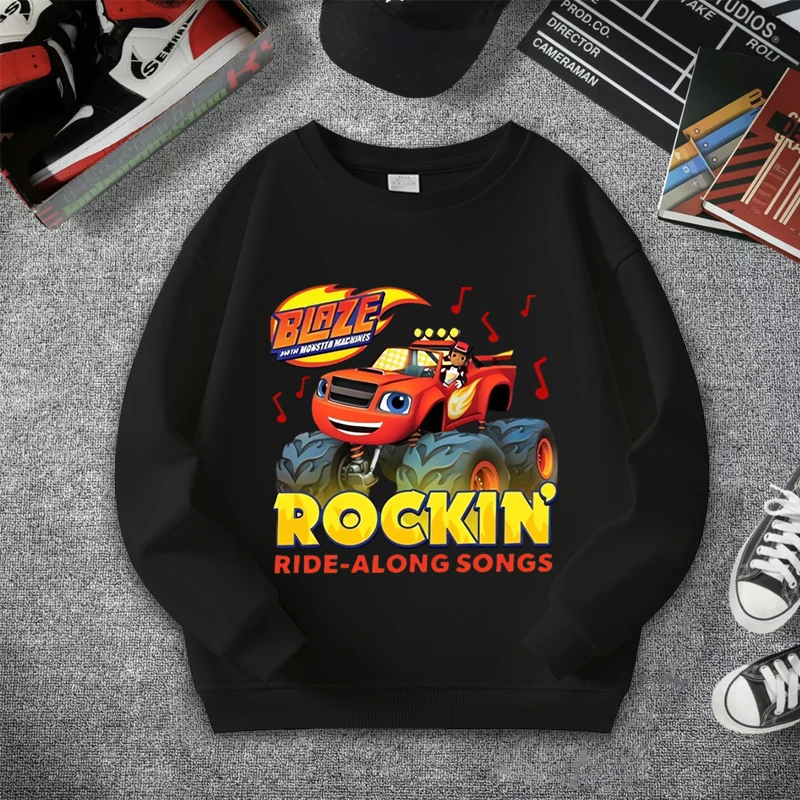 新款旋风战车男童卫衣秋冬装洋气衣服儿童男孩帅气时尚宽松上衣潮