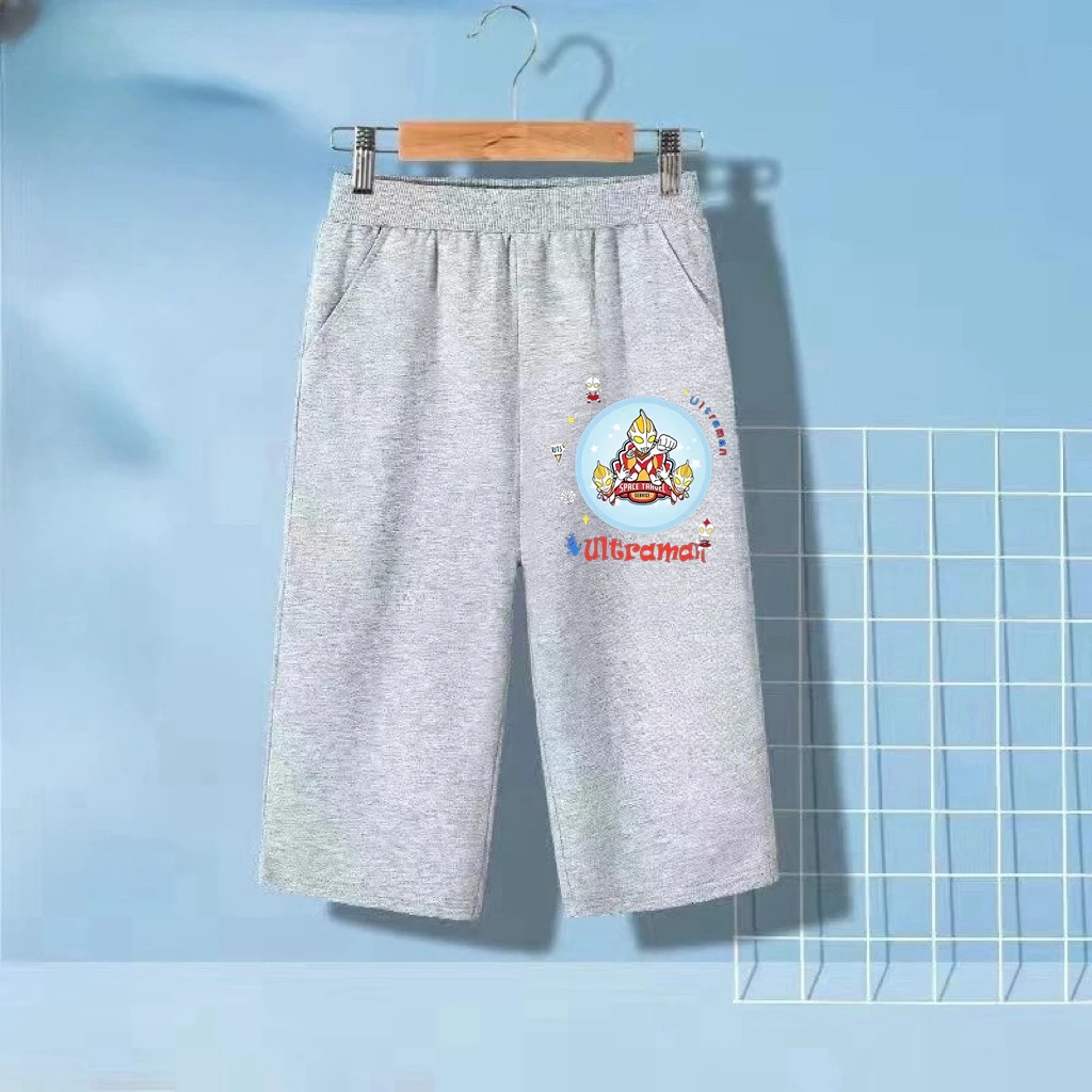 超人奥特曼迪伽运动夏装童装夏季七分裤男童裤子休闲裤运动中大童