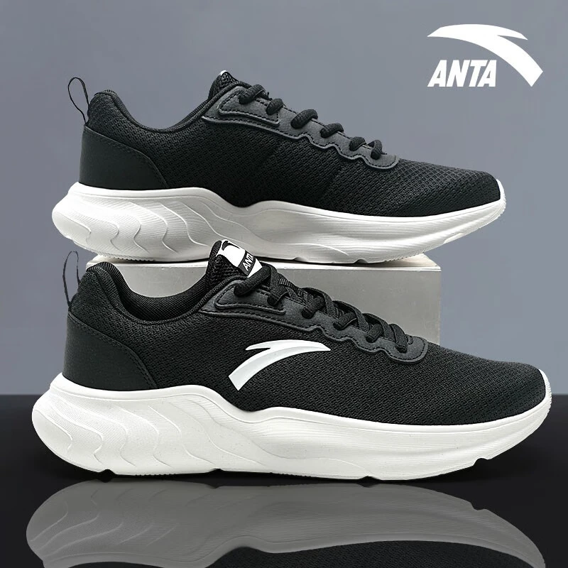 ANTA/安踏男鞋运动鞋春冬季皮面跑鞋防泼水潮流时尚减震跑步鞋