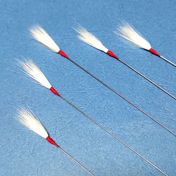 三支装采耳用的毛毛 银针鹤毛竹柄掏耳朵毛毛 采耳师专用起痒毛毛