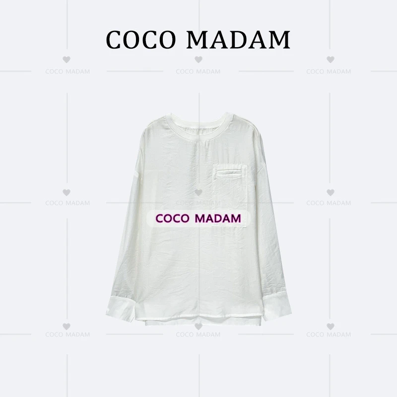 NIUNIU · Mao-408 夏季时尚简约圆领长袖衬衫